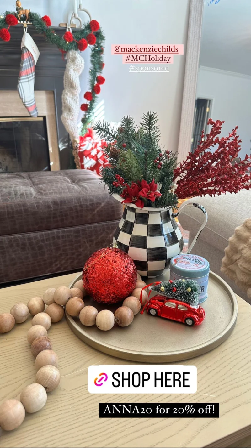 Sponsored post promoting 20% off MacKenzie Childs products