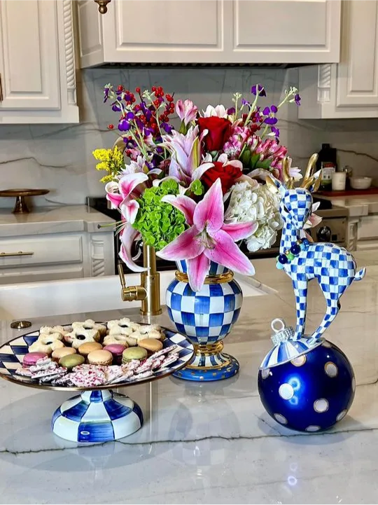 Key campaign stats and image of cookie platter and flower bouquet with