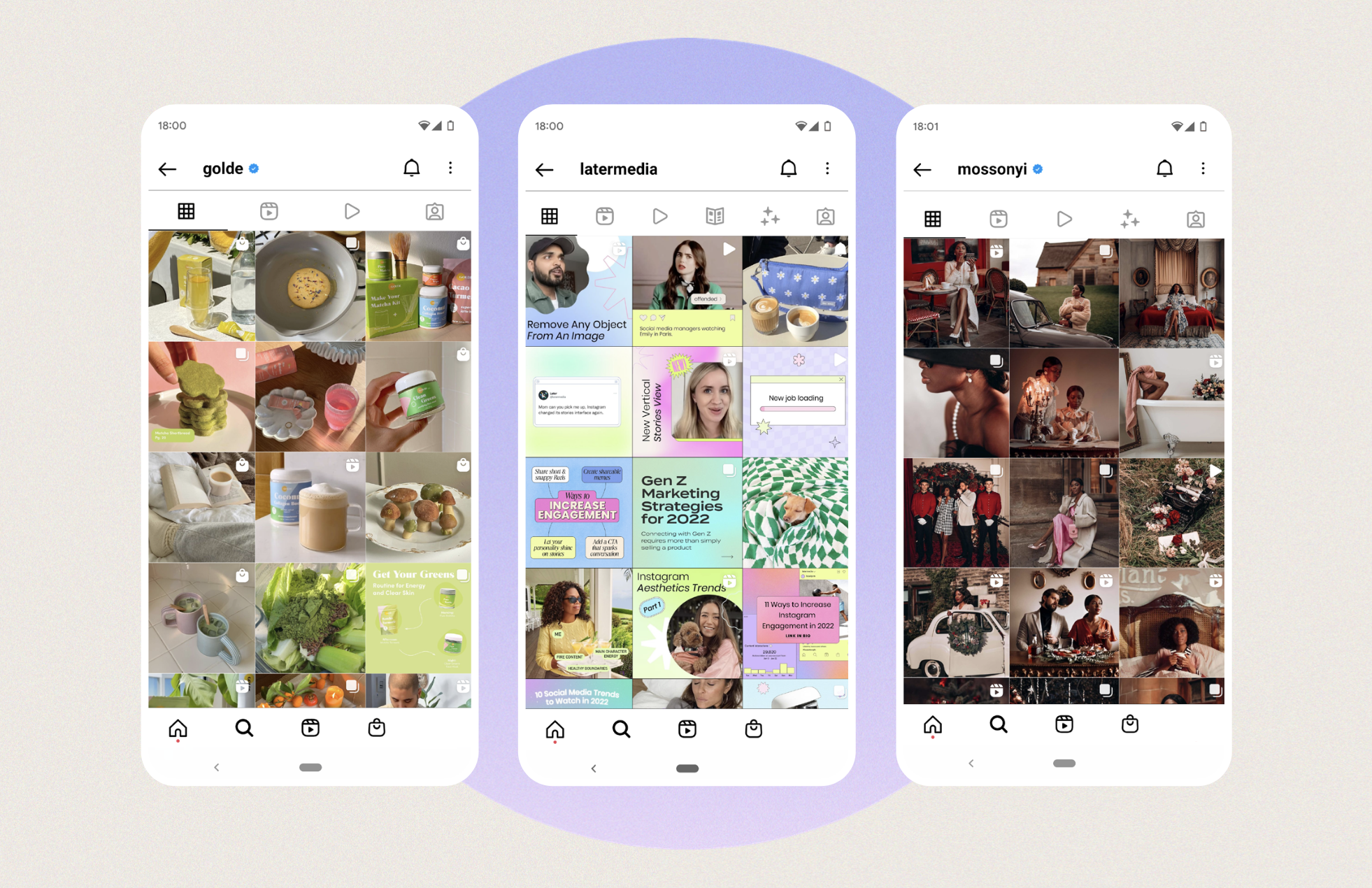 Instagram feed aesthetic examples