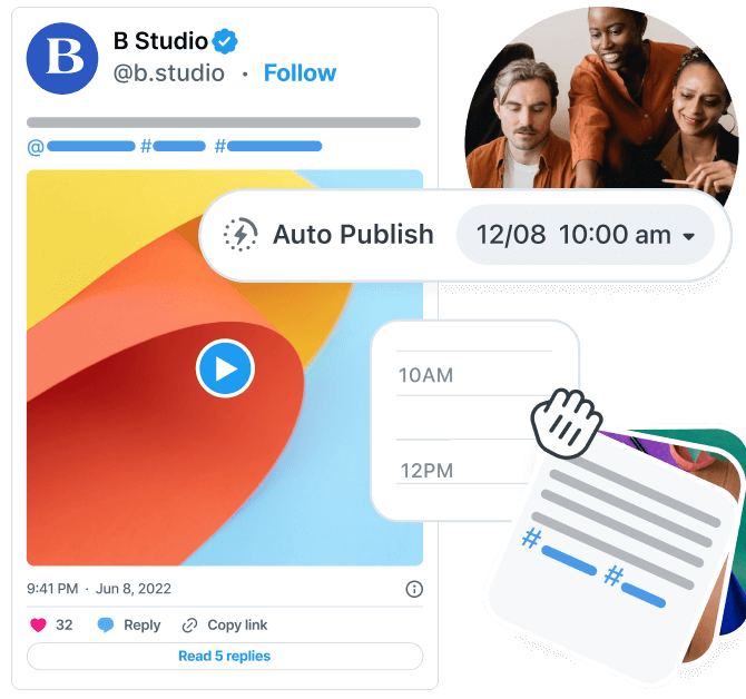 Small business plans, schedules and publishes tweets using the Later Twitter Scheduler