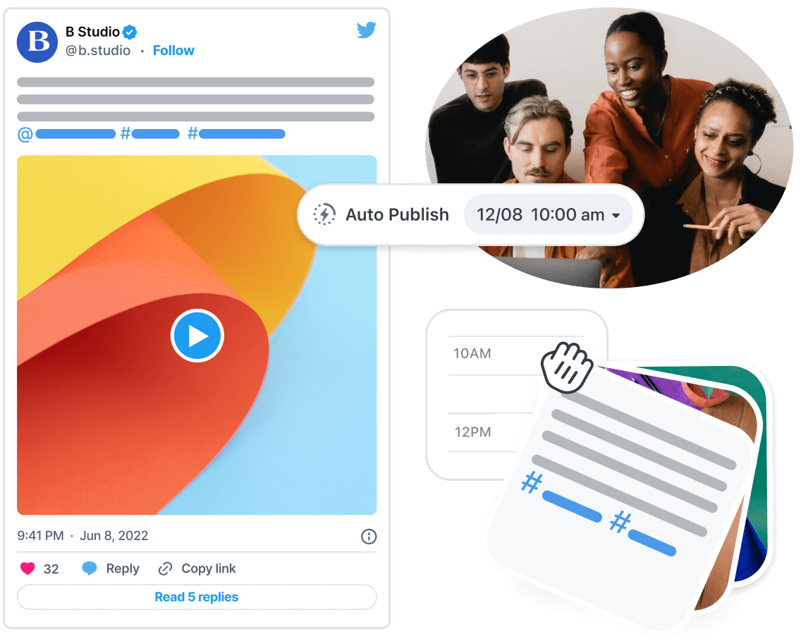 Small business plans, schedules and publishes tweets using the Later Twitter Scheduler